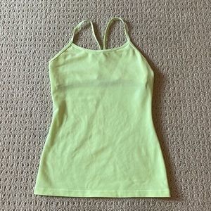 Ivivva Light Neon Yellow Power Y Tank Girls Size 14